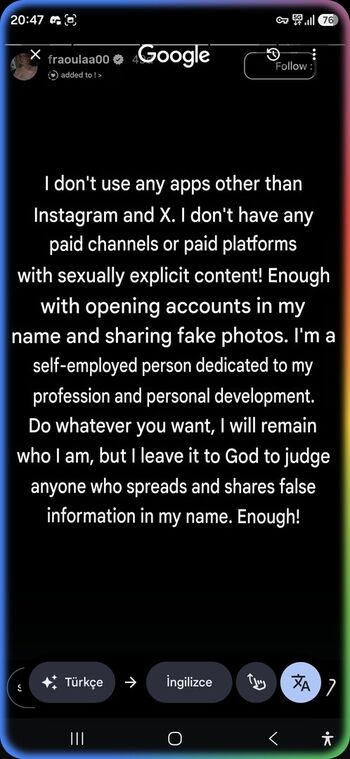 Full leaked Fraaoula page private onlyfans photo